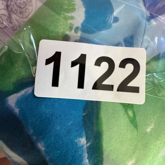 Lauren Ralph Milkmaid Top Womens Size L Silk Floral Watercolor Drawstring Neck - Picture 7 of 7